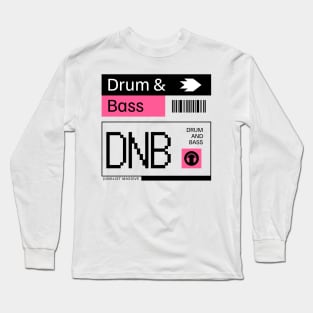 DRUM AND BASS  - DNB Ticket Steez (black/pink) Long Sleeve T-Shirt